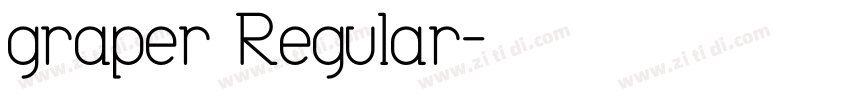 graper Regular字体转换